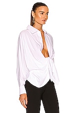 JACQUEMUS La Chemise Bahia in White, view 2, click to view large image.