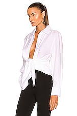 JACQUEMUS La Chemise Bahia in White, view 3, click to view large image.