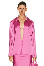 JACQUEMUS La Chemise Notte in Pink, view 1, click to view large image.