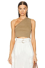 JACQUEMUS La Mailed Ascu in Light Khaki, view 1, click to view large image.