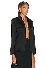 JACQUEMUS La Chemise Notte in Black, view 2, click to view large image.