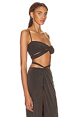 JACQUEMUS Le Bandeau Espelho in Brown, view 2, click to view large image.
