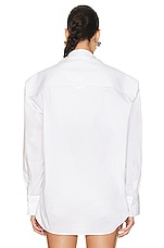 JACQUEMUS La Chemise Amaro in White, view 3, click to view large image.