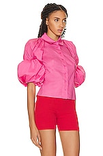 JACQUEMUS La Chemise Maraca in Pink, view 2, click to view large image.