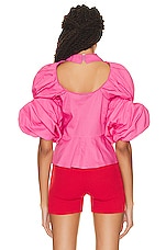 JACQUEMUS La Chemise Maraca in Pink, view 3, click to view large image.