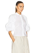 JACQUEMUS La Chemise Maraca in White, view 2, click to view large image.