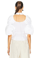 JACQUEMUS La Chemise Maraca in White, view 3, click to view large image.