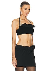 JACQUEMUS Le Bandeau Frivolli Top in Black, view 2, click to view large image.