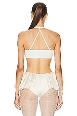 JACQUEMUS Le Bandeau Frivolli Top in Off White, view 3, click to view large image.