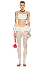 JACQUEMUS Le Bandeau Frivolli Top in Off White, view 4, click to view large image.
