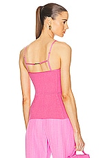 JACQUEMUS Le Haut Sierra in Neon Pink, view 1, click to view large image.