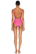 JACQUEMUS Le Maillot Pila Swimsuit in Pink, view 3, click to view large image.