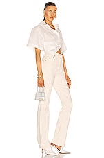 JACQUEMUS Le Chiquito Bag in White, view 2, click to view large image.