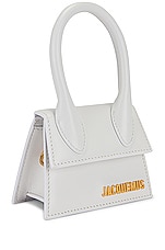 JACQUEMUS Le Chiquito Bag in White, view 5, click to view large image.