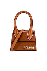 JACQUEMUS Le Chiquito Bag in Brown, view 1, click to view large image.