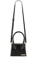 JACQUEMUS Le Chiquito Moyen Bag in Black, view 1, click to view large image.