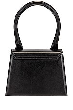 JACQUEMUS Le Chiquito Moyen Bag in Black, view 4, click to view large image.