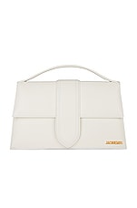 JACQUEMUS Le Bambinou Bag in White, view 1, click to view large image.