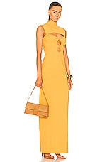 JACQUEMUS Le Bambino Long Bag in Orange, view 2, click to view large image.