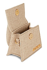 JACQUEMUS Le Chiquito Bag in Beige, view 5, click to view large image.
