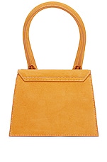 JACQUEMUS Le Chiquito Moyen Bag in Orange, view 3, click to view large image.