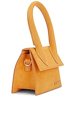 JACQUEMUS Le Chiquito Moyen Bag in Orange, view 4, click to view large image.