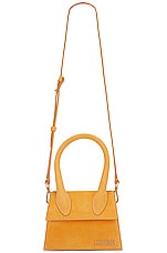 JACQUEMUS Le Chiquito Moyen Bag in Orange, view 6, click to view large image.