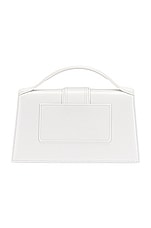 JACQUEMUS Le Grand Bambino Bag in White, view 3, click to view large image.