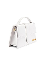 JACQUEMUS Le Grand Bambino Bag in White, view 4, click to view large image.
