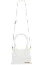 JACQUEMUS Le Chiquito Moyen Bag in White, view 6, click to view large image.