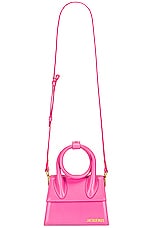 JACQUEMUS Le Chiquito Noeud Bag in Pink, view 6, click to view large image.