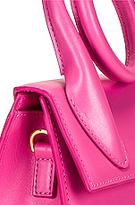 JACQUEMUS Le Chiquito Noeud Bag in Pink, view 8, click to view large image.