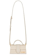 JACQUEMUS Le Bambino Bag in Light Greige, view 1, click to view large image.