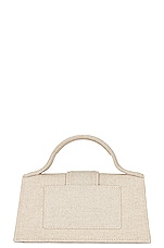 JACQUEMUS Le Bambino Bag in Light Greige, view 4, click to view large image.