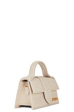 JACQUEMUS Le Bambino Bag in Light Greige, view 5, click to view large image.