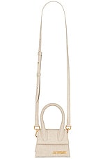 JACQUEMUS Le Chiquito Bag in Light Greige, view 1, click to view large image.