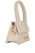 JACQUEMUS Le Chiquito Bag in Light Greige, view 5, click to view large image.