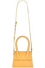 JACQUEMUS Le Chiquito Moyen Bag in Dark Yellow, view 1, click to view large image.