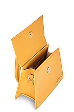 JACQUEMUS Le Chiquito Moyen Bag in Dark Yellow, view 6, click to view large image.