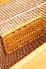 JACQUEMUS Le Chiquito Moyen Bag in Dark Yellow, view 7, click to view large image.