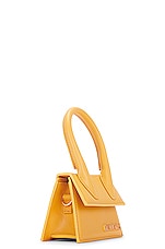 JACQUEMUS Le Chiquito Bag in Dark Yellow, view 5, click to view large image.