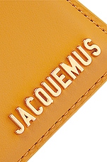 JACQUEMUS Le Chiquito Bag in Dark Yellow, view 7, click to view large image.