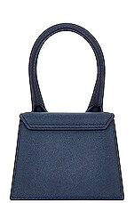 JACQUEMUS Le Chiquito Bag in Dark Navy, view 4, click to view large image.