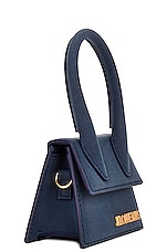 JACQUEMUS Le Chiquito Bag in Dark Navy, view 5, click to view large image.
