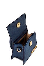 JACQUEMUS Le Chiquito Bag in Dark Navy, view 6, click to view large image.