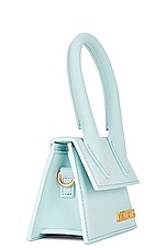 JACQUEMUS Le Chiquito Bag in Pale Blue, view 5, click to view large image.