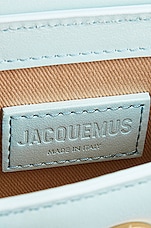 JACQUEMUS Le Chiquito Bag in Pale Blue, view 7, click to view large image.