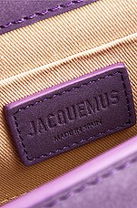 JACQUEMUS Le Chiquito Noeud Bag in Purple, view 7, click to view large image.