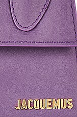 JACQUEMUS Le Chiquito Noeud Bag in Purple, view 8, click to view large image.