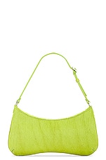 JACQUEMUS Le Bisou Bag in Neon Green, view 3, click to view large image.